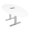 Skutchi Designs 33.5 in W, 69.5 in L, 29 in H, Engineered Wood Top, White HAR-OVL-34x70-T-ELEC-XD09 - alternate 1